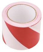 páska výstražná červeno-bílá 80mmx90m Topex