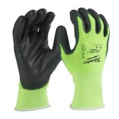 Povrstvené rukavice s vysokou viditelností a třídou ochrany proti proříznutí 1/A S/7